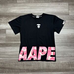 AAPE Black & Pink T-Shirt